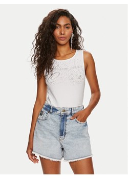 Versace Jeans Couture Body 76HAM6A4 Biały Slim Fit ze sklepu MODIVO w kategorii Bluzki damskie - zdjęcie 181081208
