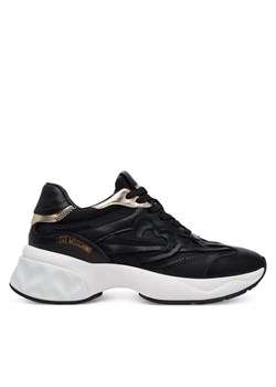 LOVE MOSCHINO Sneakersy JA15326G1MIQE00A Czarny ze sklepu MODIVO w kategorii Buty sportowe damskie - zdjęcie 181081226