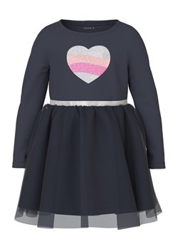 NAME IT Sukienka codzienna 13221717 Szary Regular Fit ze sklepu MODIVO w kategorii Sukienki dziewczęce - zdjęcie 181081237