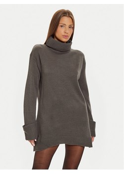 Brave Soul Sukienka dzianinowa LKD-555BELLACHAR Szary Loose Fit ze sklepu MODIVO w kategorii Sukienki - zdjęcie 181081428