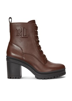 LAUREN RALPH LAUREN Botki 802937826002 Brązowy ze sklepu MODIVO w kategorii Botki - zdjęcie 181081488