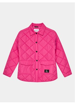 Calvin Klein Jeans Kurtka przejściowa IG0IG01814 Różowy Relaxed Fit ze sklepu MODIVO w kategorii Kurtki dziewczęce - zdjęcie 181081626
