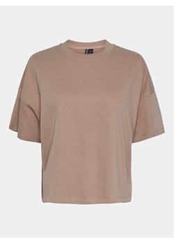 Pieces T-Shirt Chilli Summer 17118870 Beżowy Loose Fit ze sklepu MODIVO w kategorii Bluzki damskie - zdjęcie 181081718