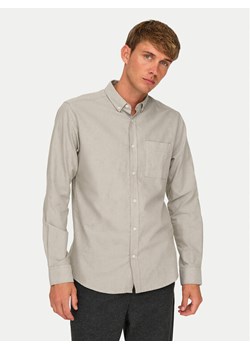 Only & Sons Koszula Alvaro 22006479 Beżowy Slim Fit ze sklepu MODIVO w kategorii Koszule męskie - zdjęcie 181081786