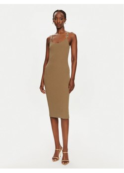 MICHAEL Michael Kors Sukienka dzianinowa MT482IL33D Brązowy Slim Fit ze sklepu MODIVO w kategorii Sukienki - zdjęcie 181081849