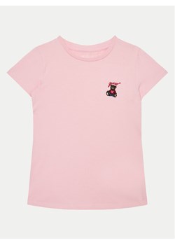 Guess T-Shirt J5RI44 J1314 Różowy Regular Fit ze sklepu MODIVO w kategorii Bluzki dziewczęce - zdjęcie 181081928