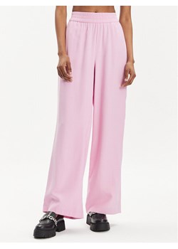 Vero Moda Spodnie materiałowe Carmen 10278926 Różowy Wide Leg ze sklepu MODIVO w kategorii Spodnie damskie - zdjęcie 181082035