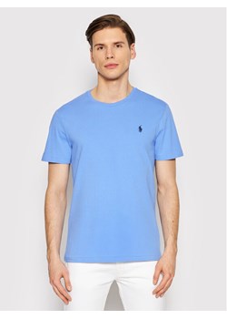 Polo Ralph Lauren T-Shirt 710671438230 Błękitny Custom Slim Fit ze sklepu MODIVO w kategorii T-shirty męskie - zdjęcie 181082038