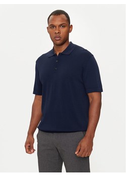 Sisley Polo 112AS300H Granatowy Regular Fit ze sklepu MODIVO w kategorii T-shirty męskie - zdjęcie 181082147
