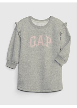 Gap Sukienka codzienna 741279-00 Szary Regular Fit ze sklepu MODIVO w kategorii Sukienki dziewczęce - zdjęcie 181082176