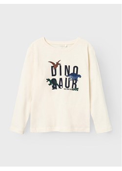 NAME IT Bluzka 13220044 Écru Regular Fit ze sklepu MODIVO w kategorii Bluzki dziewczęce - zdjęcie 181082196