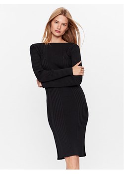 Calvin Klein Sukienka dzianinowa Iconic K20K205753 Czarny Slim Fit ze sklepu MODIVO w kategorii Sukienki - zdjęcie 181082279