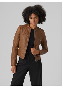 Vero Moda Kurtka z imitacji skóry Favodona 10288555 Brązowy Regular Fit ze sklepu MODIVO w kategorii Kurtki damskie - zdjęcie 181082316