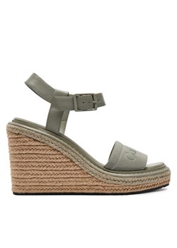 Calvin Klein Espadryle Wedge Sandal 70 He HW0HW02050 Szary ze sklepu MODIVO w kategorii Espadryle damskie - zdjęcie 181082375