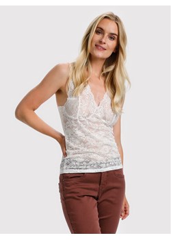 Cream Top Glaze 10604095 Biały Regular Fit ze sklepu MODIVO w kategorii Bluzki damskie - zdjęcie 181082438