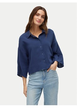 Vero Moda Koszula Natali 10279685 Granatowy Standard Fit ze sklepu MODIVO w kategorii Koszule damskie - zdjęcie 181082459
