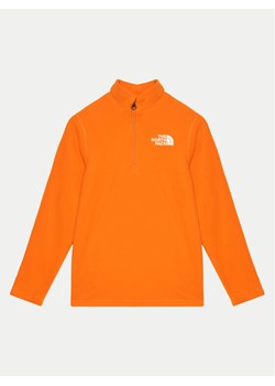 The North Face Polar Glacier NF0A8AZM Pomarańczowy Regular Fit ze sklepu MODIVO w kategorii Bluzy chłopięce - zdjęcie 181082489