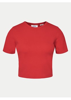JJXX T-Shirt Florie 12217164 Czerwony Slim Fit ze sklepu MODIVO w kategorii Bluzki damskie - zdjęcie 181082608