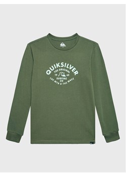 Quiksilver Bluzka Script Talk EQBZT04514 Zielony Regular Fit ze sklepu MODIVO w kategorii T-shirty chłopięce - zdjęcie 181082759