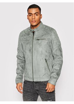 Jack&Jones Kurtka z imitacji skóry Rocky 12147218 Szary Regular Fit ze sklepu MODIVO w kategorii Kurtki męskie - zdjęcie 181082977