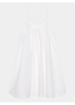 United Colors Of Benetton Sukienka codzienna 4EW7CV01D Biały Regular Fit ze sklepu MODIVO w kategorii Sukienki dziewczęce - zdjęcie 181083016