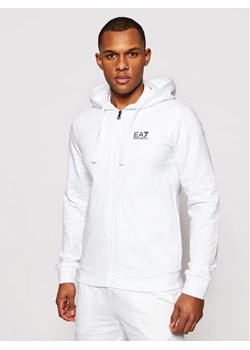 EA7 Emporio Armani Bluza 8NPM03 PJ05Z 1100 Biały Regular Fit ze sklepu MODIVO w kategorii Bluzy męskie - zdjęcie 181083058