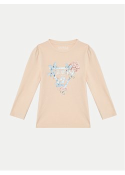 Guess Bluzka K5RI08 K6YW4 Różowy Regular Fit ze sklepu MODIVO w kategorii Bluzki dziewczęce - zdjęcie 181083157