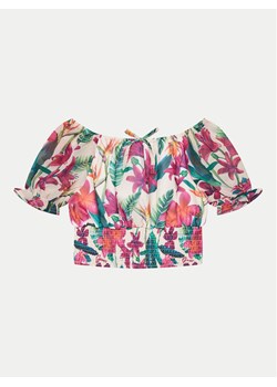 Guess Bluzka J5GH00 WA2T0 Kolorowy Regular Fit ze sklepu MODIVO w kategorii Bluzki dziewczęce - zdjęcie 181083235