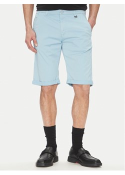KARL LAGERFELD Szorty materiałowe 265812 552829 Błękitny Regular Fit ze sklepu MODIVO w kategorii Spodenki męskie - zdjęcie 181083249