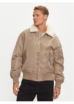 Calvin Klein Jeans Kurtka bomber J30J326108 Szary Regular Fit ze sklepu MODIVO w kategorii Kurtki męskie - zdjęcie 181083267