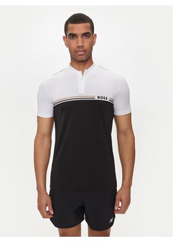 Boss Polo Pariq MB 6 50519864 Czarny Slim Fit ze sklepu MODIVO w kategorii T-shirty męskie - zdjęcie 181083296
