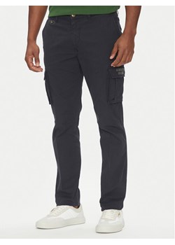 Aeronautica Militare Spodnie materiałowe 251PA1329CT2443 Granatowy Regular Fit ze sklepu MODIVO w kategorii Spodnie męskie - zdjęcie 181083299