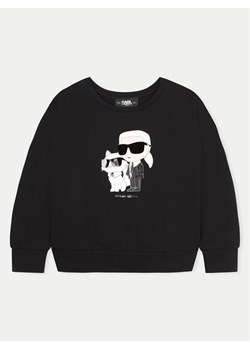 Karl Lagerfeld Kids Bluza Z30225 D Czarny Regular Fit ze sklepu MODIVO w kategorii Bluzy chłopięce - zdjęcie 181083326