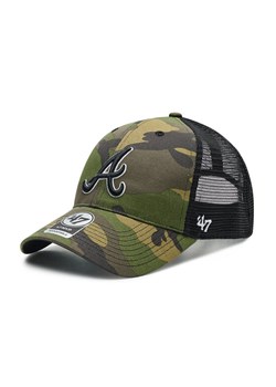47 Brand Czapka z daszkiem MLB Atlanta Braves Branson Trucker B-CBRAN01GWP-CMB Zielony ze sklepu MODIVO w kategorii Czapki dziecięce - zdjęcie 181083335