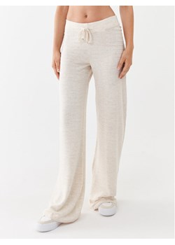 ONLY Spodnie dzianinowe 15294501 Beżowy Wide Leg ze sklepu MODIVO w kategorii Spodnie damskie - zdjęcie 181083499