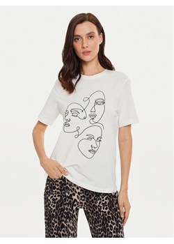 Vila T-Shirt Sybil 14097370 Biały Regular Fit ze sklepu MODIVO w kategorii Bluzki damskie - zdjęcie 181083548