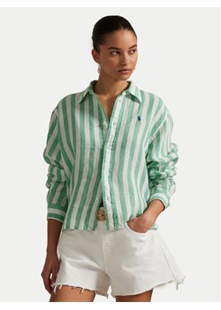 Polo Ralph Lauren Koszula 211935130007 Zielony Relaxed Fit ze sklepu MODIVO w kategorii Koszule damskie - zdjęcie 181083636