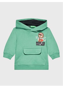 United Colors Of Benetton Bluza 3J74G2007 Zielony Regular Fit ze sklepu MODIVO w kategorii Bluzy chłopięce - zdjęcie 181083725