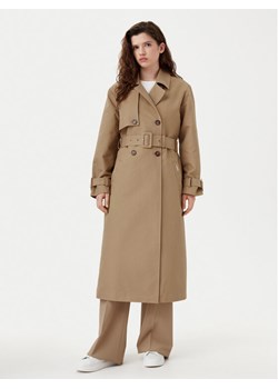 U.S. Polo Assn. Trencz WUP0761 Beżowy Relaxed Fit ze sklepu MODIVO w kategorii Płaszcze damskie - zdjęcie 181083879
