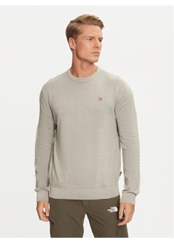 Napapijri Sweter Droz NP0A4I2G Szary Regular Fit ze sklepu MODIVO w kategorii Swetry męskie - zdjęcie 181083985