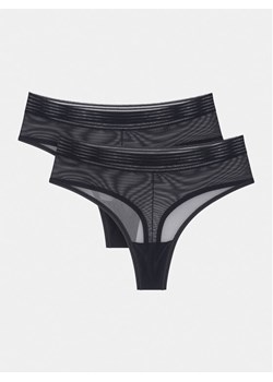 Triumph Komplet 2 par stringów Tempting Sheer 10218590 Czarny ze sklepu MODIVO w kategorii Majtki damskie - zdjęcie 181084045