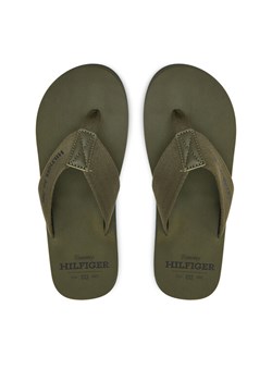 Tommy Hilfiger Japonki Hilfiger 85 Beach Sandal FM0FM05339 Zielony ze sklepu MODIVO w kategorii Klapki męskie - zdjęcie 181084166