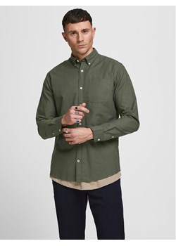 Jack&Jones Koszula 12182486 Zielony Slim Fit ze sklepu MODIVO w kategorii Koszule męskie - zdjęcie 181084169
