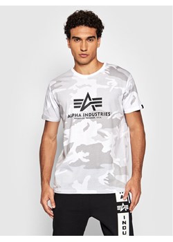 Alpha Industries T-Shirt Basic 100501C Biały Regular Fit ze sklepu MODIVO w kategorii T-shirty męskie - zdjęcie 181084185