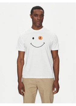 Save The Duck T-Shirt DT1197M BESY20 Biały Regular Fit ze sklepu MODIVO w kategorii T-shirty męskie - zdjęcie 181084195