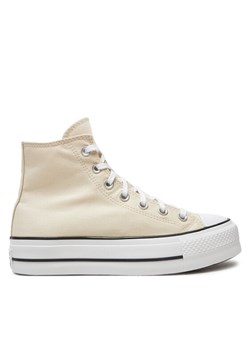 Converse Trampki Chuck Taylor All Star Lift Platform HI A08214C Beżowy ze sklepu MODIVO w kategorii Trampki damskie - zdjęcie 181084215