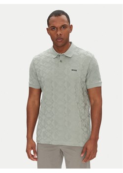 BOSS Polo Pirax 50538191 Zielony Relaxed Fit - id: 0000305115195 - marki BOSS HUGO BOSS - 181084269 BOSS Polo Pirax 50538191 Zielony Relaxed Fit ze sklepu MODIVO w kategorii T-shirty męskie - zdjęcie 181084269