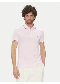 Tommy Hilfiger Polo MW0MW39993 Różowy Slim Fit ze sklepu MODIVO w kategorii T-shirty męskie - zdjęcie 181084389