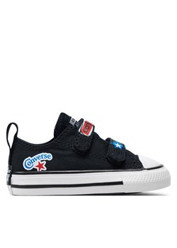 Converse Trampki Chuck Taylor All Star Easy On Sticker Stash A06359C Czarny ze sklepu MODIVO w kategorii Trampki dziecięce - zdjęcie 181084439