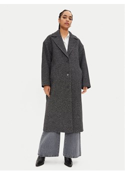 Calvin Klein Jeans Płaszcz wełniany J20J224618 Szary Relaxed Fit - id: 0000304063374 - marki Calvin Klein - 181084519 Calvin Klein Jeans Płaszcz wełniany J20J224618 Szary Relaxed Fit ze sklepu MODIVO w kategorii Płaszcze damskie - zdjęcie 181084519